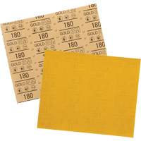 Gold Abrasive Sheet 12545, 9" x 11", 180 Grit, Aluminum Oxide Northern Industrial Supply Inc.