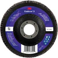 Cubitron 3 Conical  Flap Disc 1169F, 4-1/2" x 7/8", Type T29, 80+ Grit, Ceramic Northern Industrial Supply Inc.