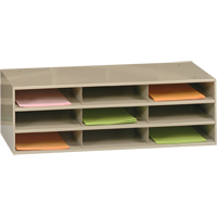 Data Organizers, Stationary, 9 Slots, Steel, 33-3/4" W x 11-5/8" D x 10-3/4" H Northern Industrial Supply Inc.