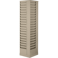Literature Storage Racks, Rotating, 23 Slots, Steel, 14-1/8" W x 14-1/8" D x 66" H Northern Industrial Supply Inc.