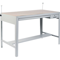 Precision Drafting Table Base, 56-3/8" W x Grey Northern Industrial Supply Inc.