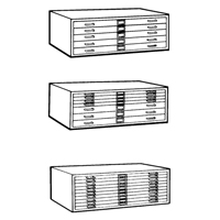 Classeurs en acier pour plans, 5 Tiroirs, 40-3/8" la x 29-3/8" p x 16-1/2" h Northern Industrial Supply Inc.