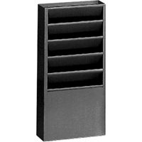 Literature Storage Racks, Stationary, 5 Slots, Steel, 9-3/4" W x 4-1/8" D x 21" H Northern Industrial Supply Inc.