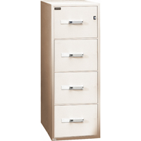Fire Resistant Filing Cabinets, Steel, 4 Drawers, 19-3/4" W x 31" D x 54" H, Beige Northern Industrial Supply Inc.