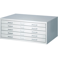 FacilTM Flat File Cabinets, 5 Drawers, 40" W x 26" D x 16-3/8" H Northern Industrial Supply Inc.