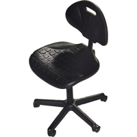 Heavy-Duty Ergonomic Seating, Polyurethane, Black, 250 lbs. Capacity Northern Industrial Supply Inc.