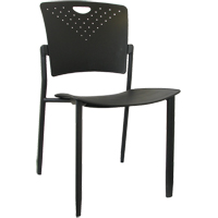 MaxX StaxX Stackable Chairs, Polypropylene, 17-1/4" High, 275 lbs. Capacity, Black Northern Industrial Supply Inc.