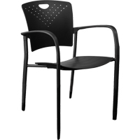 MaxX StaxX Stackable Chairs, Polypropylene, 17-1/4" High, 275 lbs. Capacity, Black Northern Industrial Supply Inc.