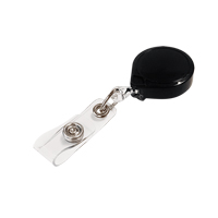 Retractable Mini-Bak&reg; ID Badge Holders, Plastic, 36" Cable, Belt Clip Attachment Northern Industrial Supply Inc.