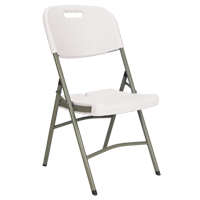 Folding Chairs, Polyethylene, White, 350 lbs. Weight Capacity Northern Industrial Supply Inc.