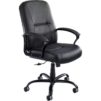 Serenity Big & Tall Chair, Leather, Black, 500 lbs. Capacity Northern Industrial Supply Inc.