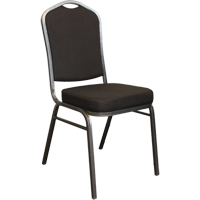 Chaises empilables, Tissu, Hauteur 37", Capacit&eacute; 275 lb, Noir Northern Industrial Supply Inc.