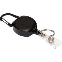 Self Retracting ID Badge and Key Reel, Zinc Alloy Metal, 24" Cable, Carabiner Attachment Northern Industrial Supply Inc.