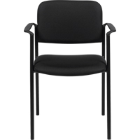 Stacking Chairs, Fabric, 32" High, 300 lbs. Capacity, Black Northern Industrial Supply Inc.