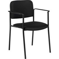 Stacking Chairs, Fabric, 32" High, 300 lbs. Capacity, Black Northern Industrial Supply Inc.