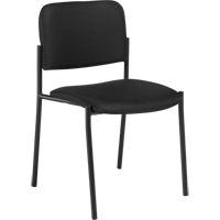 Armless Stacking Chairs, Fabric, 32" High, 300 lbs. Capacity, Black Northern Industrial Supply Inc.