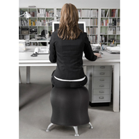Zenergy Ball Chair, Vinyl, Black, 250 lbs. Capacity Northern Industrial Supply Inc.