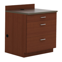 Armoire modulaire de base, 3 tiroirs, 36" la x 25" p x 39" h, Acajou Northern Industrial Supply Inc.