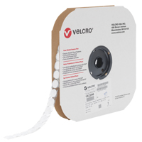 Velcoin&reg; Fastener, Loop, 3/4" Dia., Adhesive, White Northern Industrial Supply Inc.