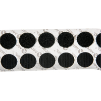 Attaches en jeton, Boucle et crochet, 3/4" dia., Adh&eacute;sif, Noir Northern Industrial Supply Inc.
