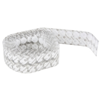 Attaches en jeton, Boucle et crochet, 3/4" dia., Adh&eacute;sif, Blanc Northern Industrial Supply Inc.