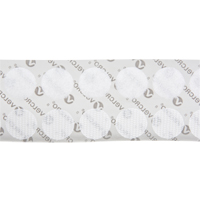 Attaches en jeton, Boucle et crochet, 3/4" dia., Adh&eacute;sif, Blanc Northern Industrial Supply Inc.