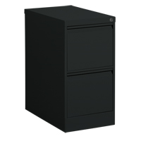 Vertical Filing Cabinet, Steel, 2 Drawers, 15-1/7" W x 25" D x 29" H, Black Northern Industrial Supply Inc.