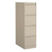 Classeur vertical, Acier, 4 tiroirs, 15-1/7" la x 25" p x 52" h, Beige Northern Industrial Supply Inc.