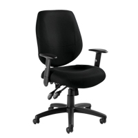 Chaise d'op&eacute;rateur Six 31, Tissu, Noir, Capacit&eacute; 250 lb Northern Industrial Supply Inc.