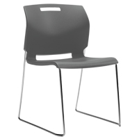 Chair, Plastic, 32-1/2" High, 300 lbs. Capacity, Grey Northern Industrial Supply Inc.