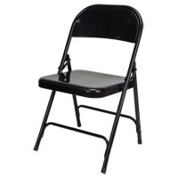 Folding Chair, Steel, Black, 300 lbs. Weight Capacity Northern Industrial Supply Inc.