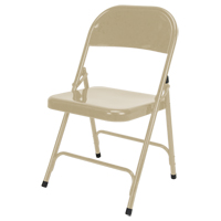 Folding Chair, Steel, Beige, 300 lbs. Weight Capacity Northern Industrial Supply Inc.