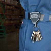Super48 Heavy-Duty Retractable Key Holder, Polycarbonate, 48" Cable, Belt Clip Attachment Northern Industrial Supply Inc.