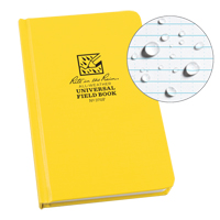 Bound Book, Hard Cover, Yellow, 160 Pages, 4-5/8" W x 7-1/4" L Northern Industrial Supply Inc.