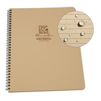 Side-Spiral Notebook, Soft Cover, Tan, 64 Pages, 4-5/8" W x 7" L Northern Industrial Supply Inc.