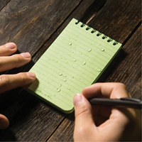 Pocket Top-Spiral Notebook, Soft Cover, Green, 100 Pages, 3" W x 5" L Northern Industrial Supply Inc.
