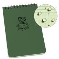 Pocket Top-Spiral Notebook, Soft Cover, Green, 100 Pages, 4" W x 6" L Northern Industrial Supply Inc.