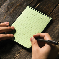 Pocket Top-Spiral Notebook, Soft Cover, Green, 100 Pages, 4" W x 6" L Northern Industrial Supply Inc.
