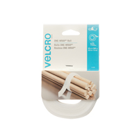 Ruban d'attaches One-Wrap, Boucle et crochet, 12' x 3/4", Auto-aggripant, Blanc Northern Industrial Supply Inc.