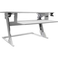 Goya Sit-Stand Workstation, Desktop Unit, 21" H x 35-2/5" W x 24" D, White Northern Industrial Supply Inc.