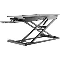 Poste de travail assis-debout Goya, Mod&egrave;le de bureau, 22" h x 31-1/2" la x 24" p, Noir Northern Industrial Supply Inc.