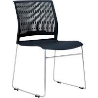 Chaises empilables s&eacute;rie Activ, Polypropyl&egrave;ne, Hauteur 32-3/8", Capacit&eacute; 275 lb, Noir Northern Industrial Supply Inc.