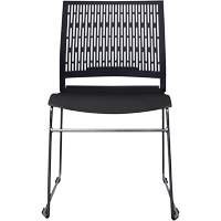Chaises empilables s&eacute;rie Activ, Polypropyl&egrave;ne, Hauteur 32-3/8", Capacit&eacute; 275 lb, Noir Northern Industrial Supply Inc.