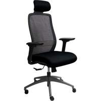 Chaise de bureau ajustable s&eacute;rie Era avec appui-t&ecirc;te, Tissu/Mailles, Noir, Capacit&eacute; 275 lb Northern Industrial Supply Inc.