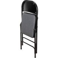 Deluxe Fabric Padded Folding Chair, Steel, Grey, 300 lbs. Weight Capacity Northern Industrial Supply Inc.