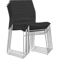 Stacking Chairs, Polypropylene, 32-3/8" High, 250 lbs. Capacity, Black Northern Industrial Supply Inc.