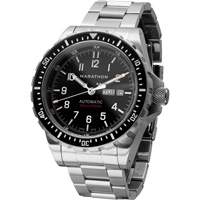 Tr&egrave;s grande montre automatique avec jour/date avec bracelet en acier inoxydable, Num&eacute;rique, &agrave; piles, 46 mm, Argent Northern Industrial Supply Inc.