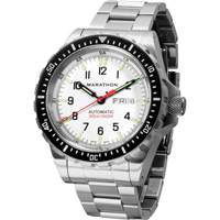 Tr&egrave;s grande montre automatique &eacute;dition arctique avec jour/date avec bracelet en acier inoxydable, Num&eacute;rique, &agrave; piles, 46 mm, Argent Northern Industrial Supply Inc.