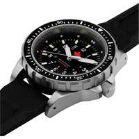 Tr&egrave;s grande montre &agrave; quartz pour plongeur avec feuille d'&eacute;rable rouge, Num&eacute;rique, &agrave; piles, 46 mm, Noir Northern Industrial Supply Inc.