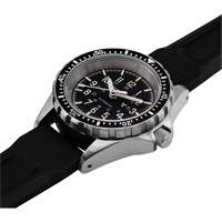 Montre Steel Navigator avec date sur ensemble bracelet en caoutchouc noir de trois morceaux, Num&eacute;rique, &agrave; piles, 36 mm, Noir Northern Industrial Supply Inc.